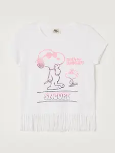Fame Forever by Lifestyle Girls Snoopy Printed Pure Cotton T-shirt