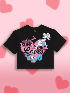 YK Warner Bros Girls  Looney Tunes Printed Pure Cotton T-shirt