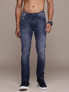 The Roadster Life Co. Men Skinny Fit Heavy Fade Stretchable Jeans