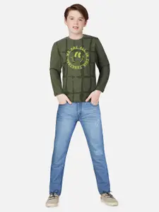 Gini and Jony Boys Printed Cotton T-Shirt