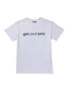 Gini and Jony Boys Printed Cotton T-Shirt