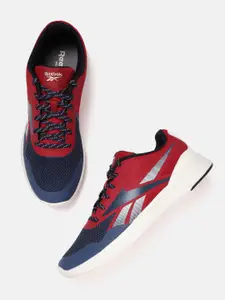 Reebok Men Colorblocked Brand Logo Detail Smart Trek Running Shoes