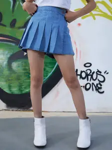 Noh.Voh - SASSAFRAS Kids Girls Front Pleated Mini Skirts