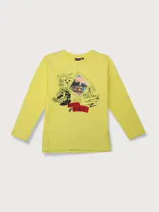 Gini and Jony Boys Graphic Printed Cotton T-Shirt
