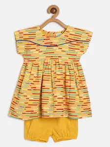 MINI KLUB Infants Extended Sleeves Striped Flared Dress