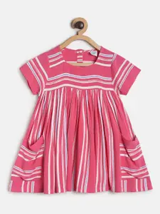 MINI KLUB Girls Striped A-Line Maxi Dress