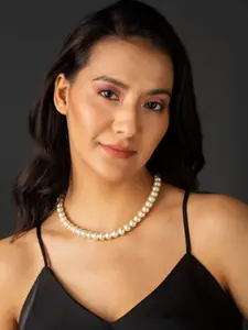 Priyaasi Women Gold-Plated Beaded Necklace