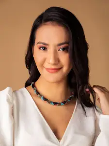 Priyaasi Gold-Plated Beaded Necklace