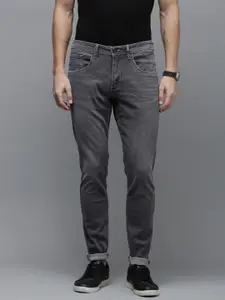VAN HEUSEN DENIM LABS Men Slim Fit Light Fade Stretchable Mid-Rise Jeans