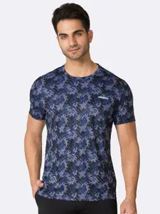 Van Heusen Innerwear Performance Allover Print Swift Dry Crew Neck T-Shirt