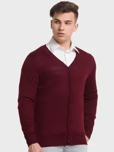 ColorPlus Men Plus Size V Neck Cardigan Sweater