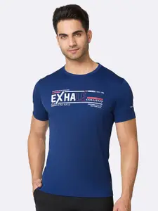 Van Heusen Innerwear Performance Chest Print Swift Dry Crew Neck T-Shirt