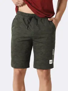 Van Heusen Sport Men Camo Print Drawstring Waist Ultra Soft Knit Shorts