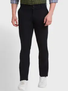 ColorPlus Men Mid-Rise Regular-Fit Trousers