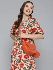 HERE&NOW Floral Print A-Line Dress