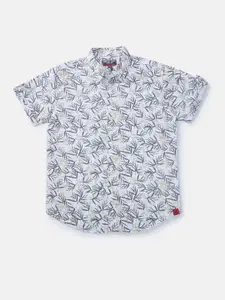 Gini and Jony Boys Printed Cotton Casual Shirt
