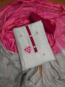 KALINI Embroidered Unstitched Dress Material