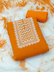 KALINI Embroidered Silk Georgette Unstitched Dress Material