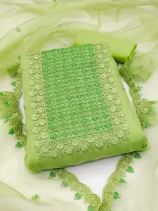 KALINI Embroidered Organza Unstitched Dress Material