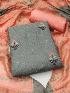 KALINI Embroidered Pure Cotton Unstitched Dress Material