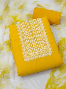 KALINI Embroidered Silk Georgette Unstitched Dress Material