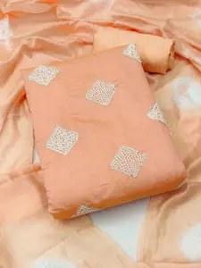 KALINI Embroidered Unstitched Dress Material With Dupatta