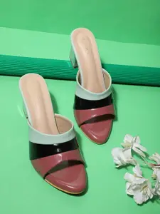 ICONICS Open Toe Block Heels