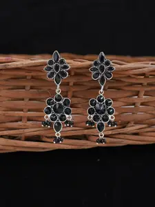 Silvermerc Designs Silver-Plated Floral Drop Earrings