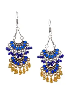 Silvermerc Designs Silver-Plated Contemporary Chandbalis