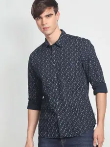 Flying Machine Floral Print Cotton Casual Shirt