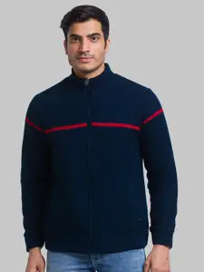 Parx Men Mock Collar Acrylic Cardigan Sweater
