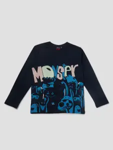 Gini and Jony Boys Graphic Printed Cotton T-shirt