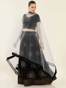 Soch Embellished Beads and Stones Unstitched Lehenga & Blouse With Dupatta