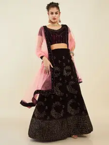 Soch Embellished Beads and Stones Unstitched Lehenga & Blouse With Dupatta