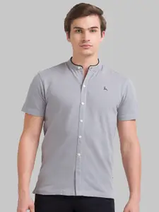 Parx Men Mandarin Collar Cotton T-shirt