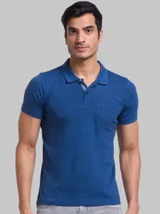 Parx Printed Polo Collar Cotton T-shirt