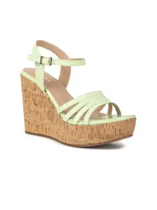 VALIOSAA Printed Wedge Heels With Buckles