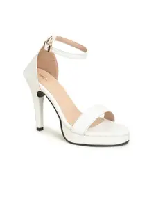 VALIOSAA Stiletto Peep Toes With Buckles