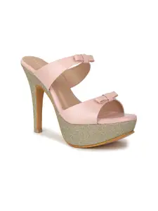 VALIOSAA Party Platform Heels with Bows