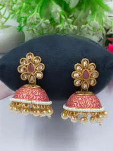 PRIVIU Gold-Plated Classic Jhumkas Earrings