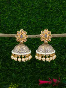 PRIVIU Gold-Plated Classic Jhumkas Earrings