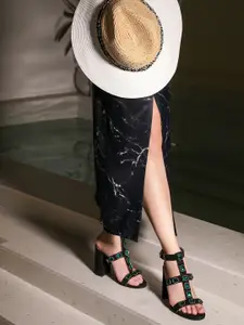 Saint G Leather Party Block Heels