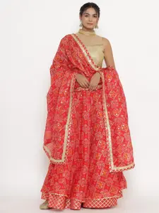Kesarya Embroidered Ready to Wear Lehenga & Unstitched Blouse With Dupatta