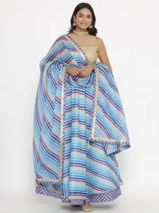 Kesarya Printed Ready to Wear Lehenga & Unstitched Blouse With Dupatta