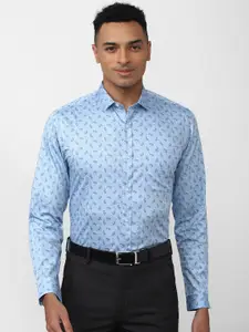 Peter England Men Printed Cotton Slim Fit Formal Shirt