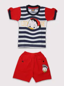 Nottie Planet Boys Cotton Duck Printed T-shirt with Shorts