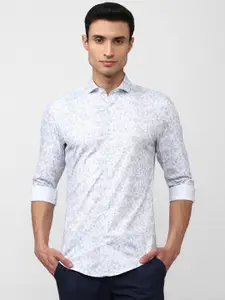 Peter England Men Slim Fit Geometric Printed Casual Shirt