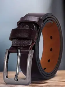 ZORO Men Leather Tang Closure Formal Belt