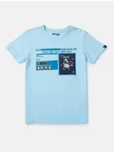 Gini and Jony Boys Graphic Printed Cotton T-shirt