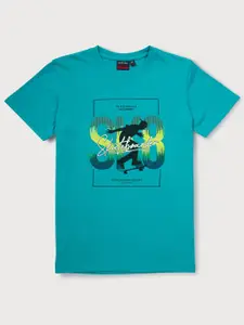 Gini and Jony Boys Graphic Printed Cotton T-shirt